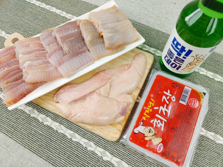국내산 흑산도 홍어 500g 홍어애 무침 1kg - 상품 이미지