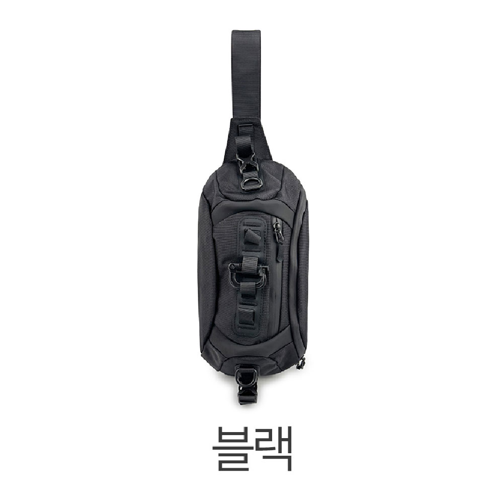 남성 슬링백가방 경량 앞으로 옆으로 매는가방 가벼운 여행보조 크로스백 힙색겸용 - 상세 이미지 3