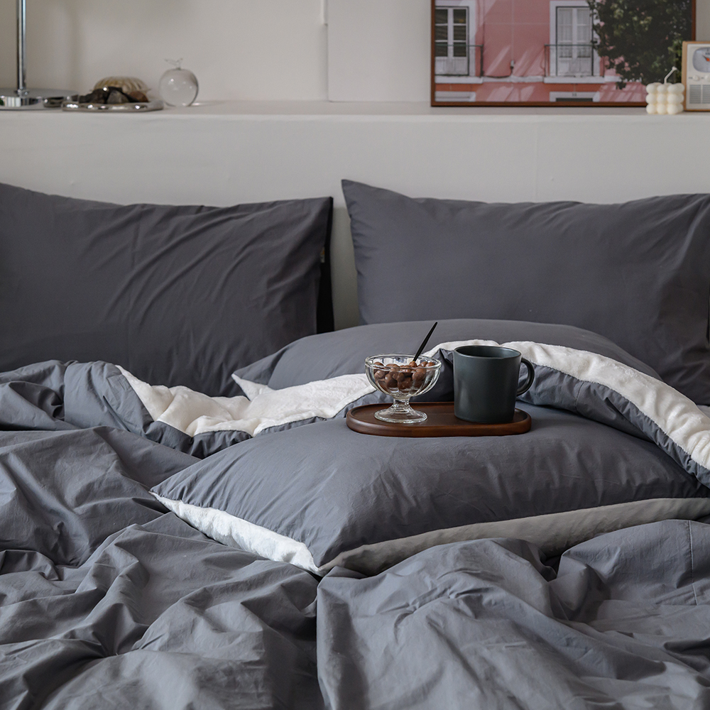 극세사 이불 겨울 두꺼운 호텔식 순면 양면 차렵이불 SS