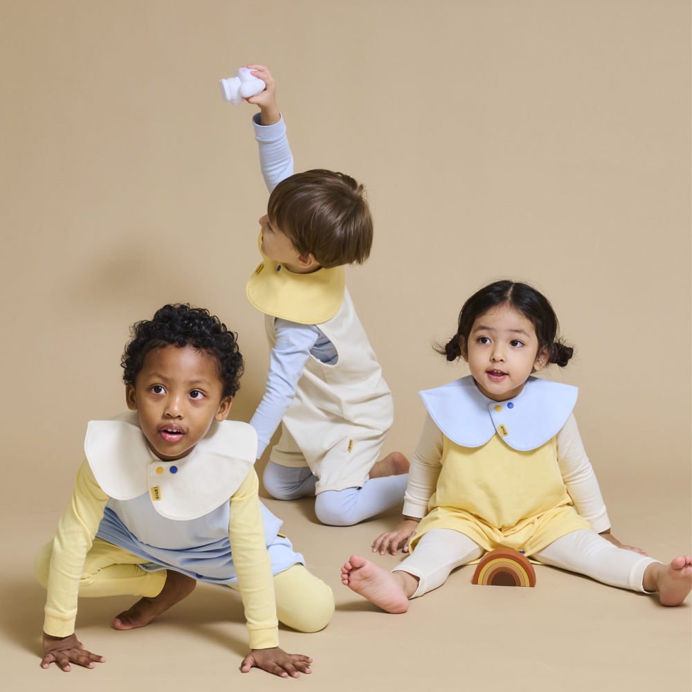 아기 롤링 저자극 턱받이 유아 침받이 모달 텐셀 원단 조카선물