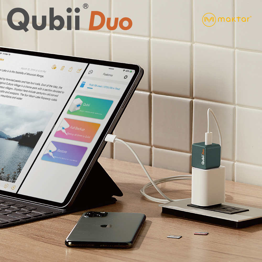 큐비듀오(Qubii DUO) USB-A / USB-C 자동백업 외장메모리 아이폰 갤럭시 - 상세 이미지 5