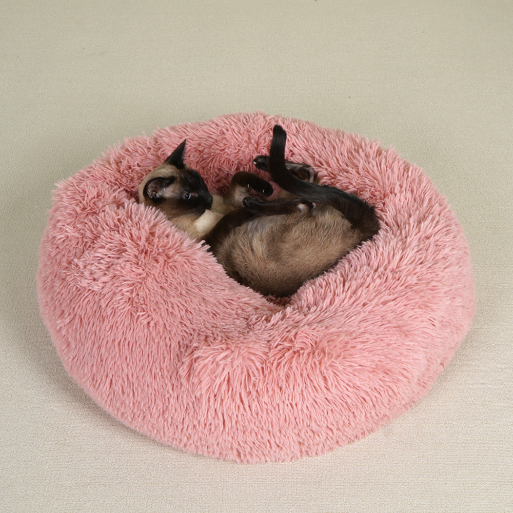 개과천선 포그리 원방석 고양이 방석 강아지 꿀잠 침대 털 원단 분리세탁 반려묘 - 상품 이미지