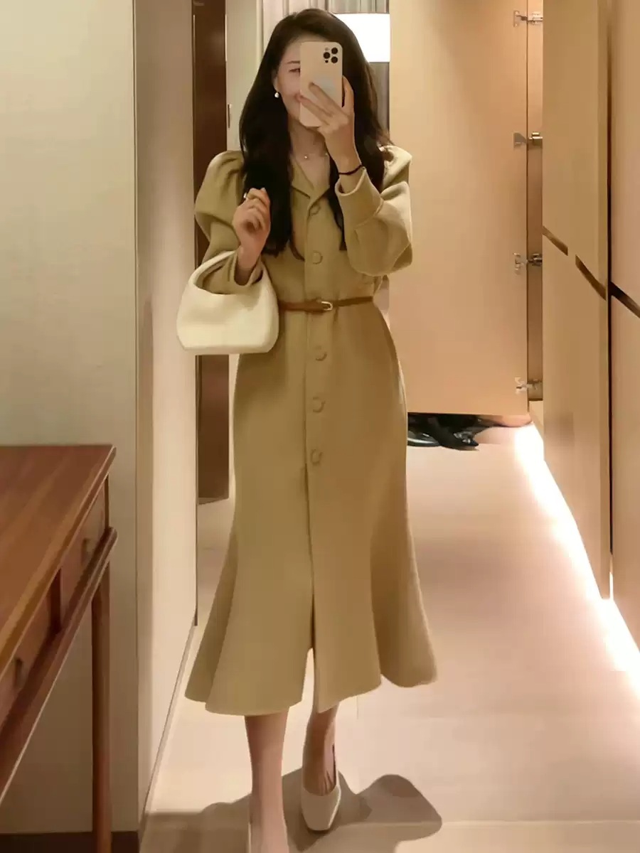 신데렐라 게임 22화 박리원 코트 롱 윤세영 피쉬테일 H라인 의상 옷 패션 - 상세 이미지 4