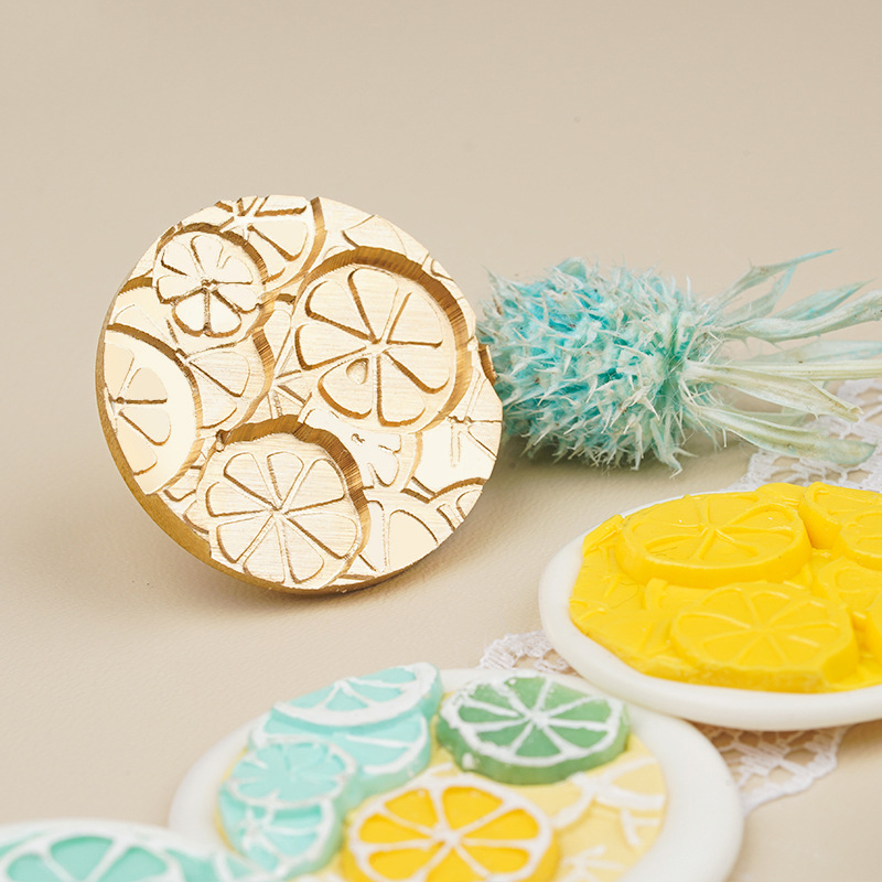 실링왁스 인장 스탬프 다층 레이어 테마 레몬 레이어