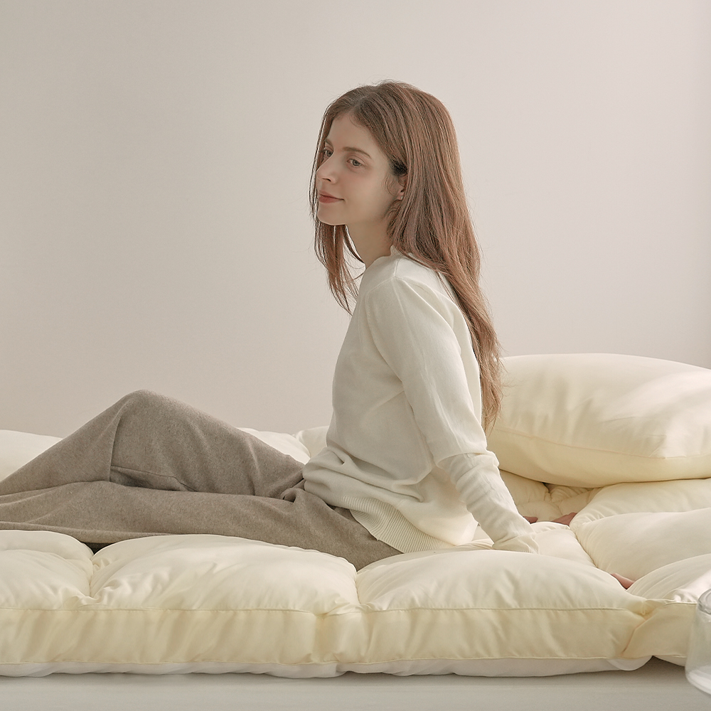 포근 통세탁 두꺼운 침대 토퍼 매트리스 슈퍼싱글