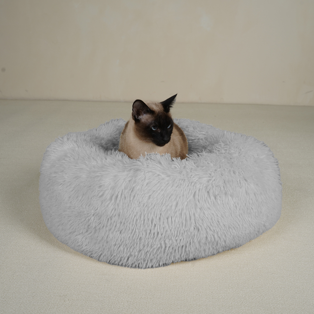 개과천선 포그리 원방석 고양이 방석 강아지 꿀잠 침대 털 원단 분리세탁 반려묘 - 상세 이미지 2