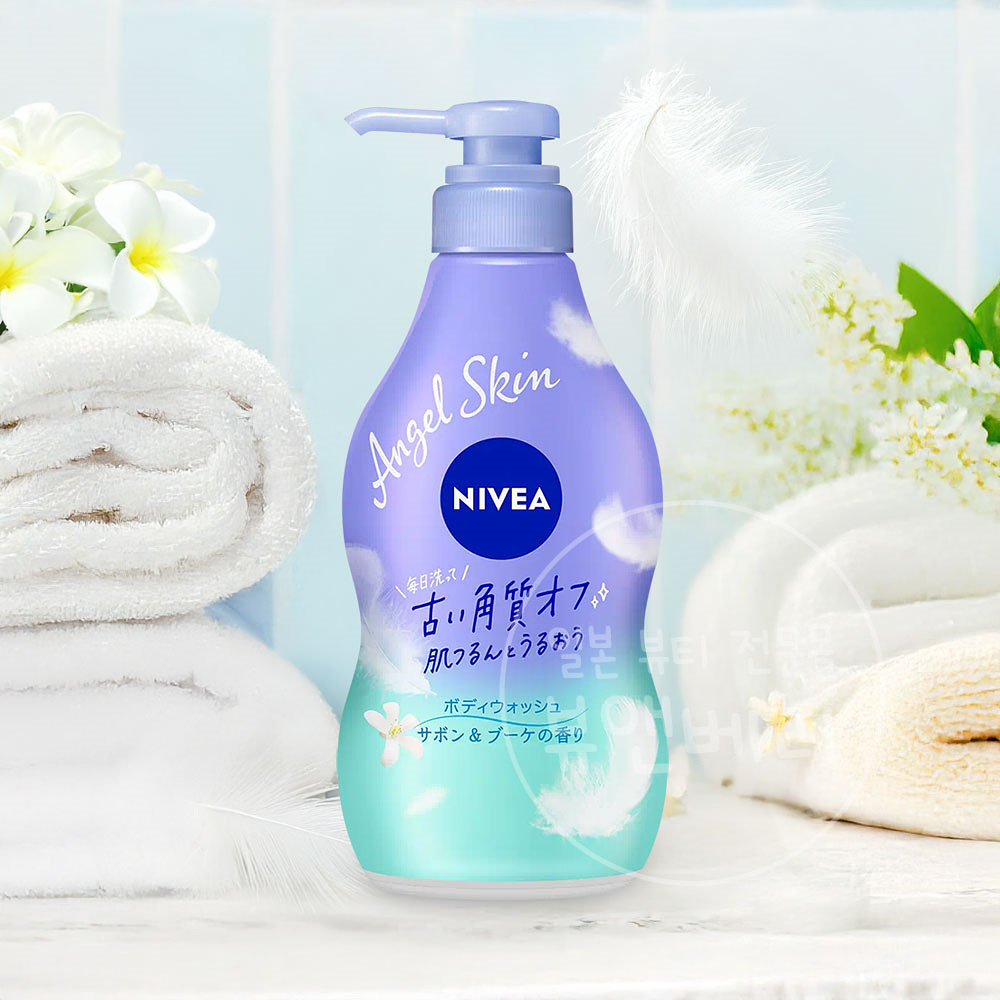 일본 니베아 바디워시 엔젤스킨 사봉부케, 480ml, 1개 - 메인 이미지