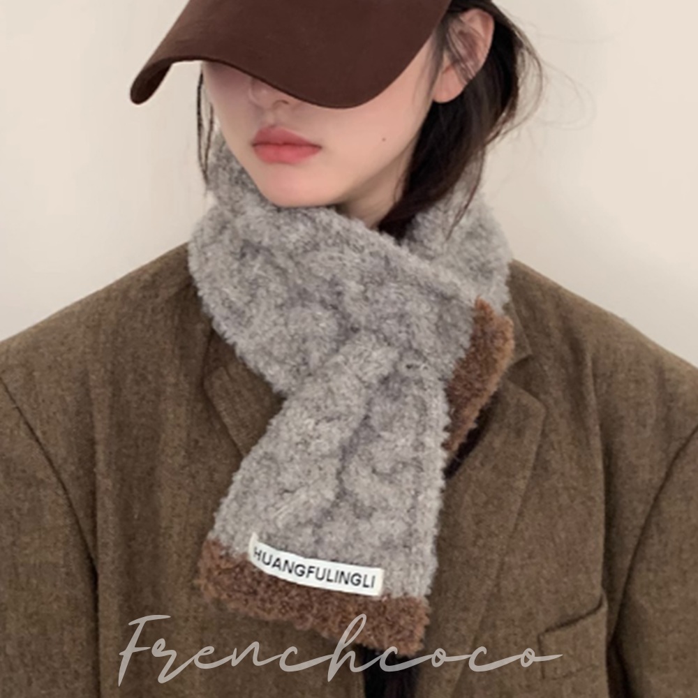 프렌치코코 머플러 쁘띠 퍼 고리 목도리 가을 겨울 한파 방한 - 메인 이미지