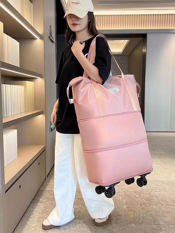 옥스포드 트롤리 여행가방 더블백 만능바퀴가 달린 대용량 기내반입형 확장형 - 상세 이미지 3