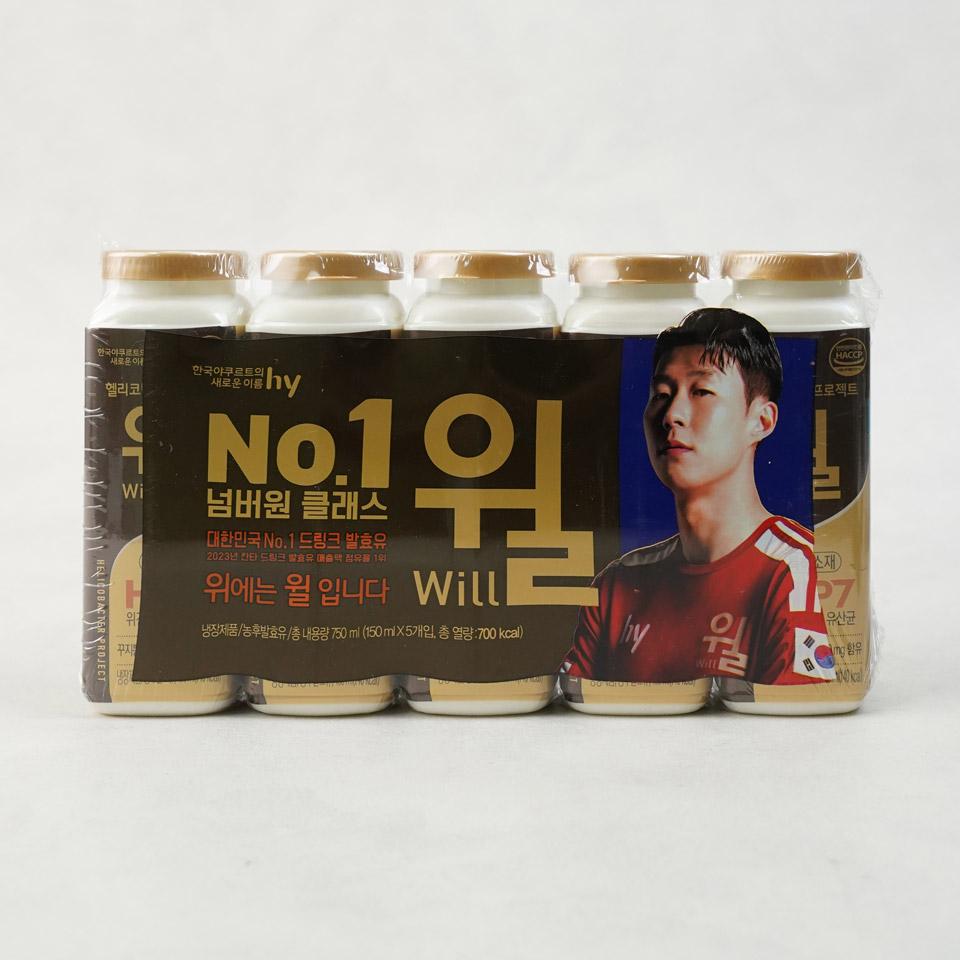 메가마트 한국야쿠르트 헬레코박터 프로젝트 윌 150ml(x5개) - 상품 이미지