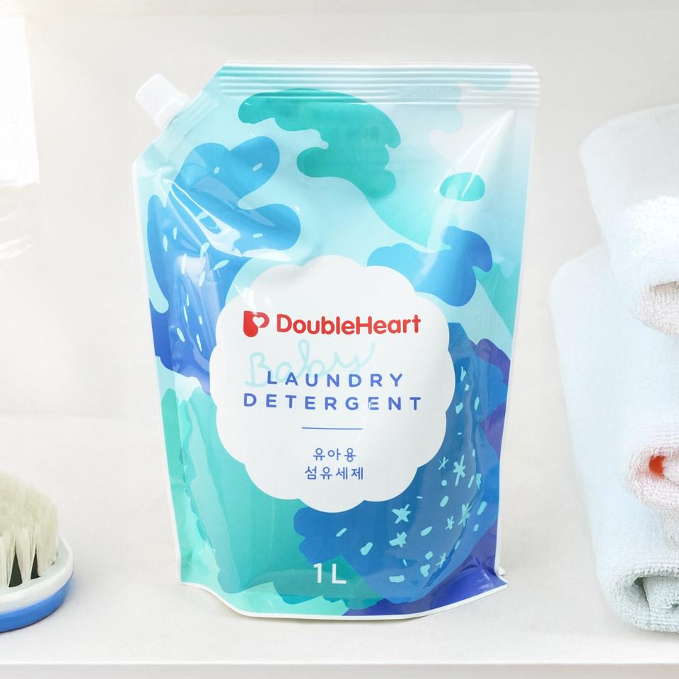 메가마트 더블하트 유아 섬유세제 1.0L(리필)