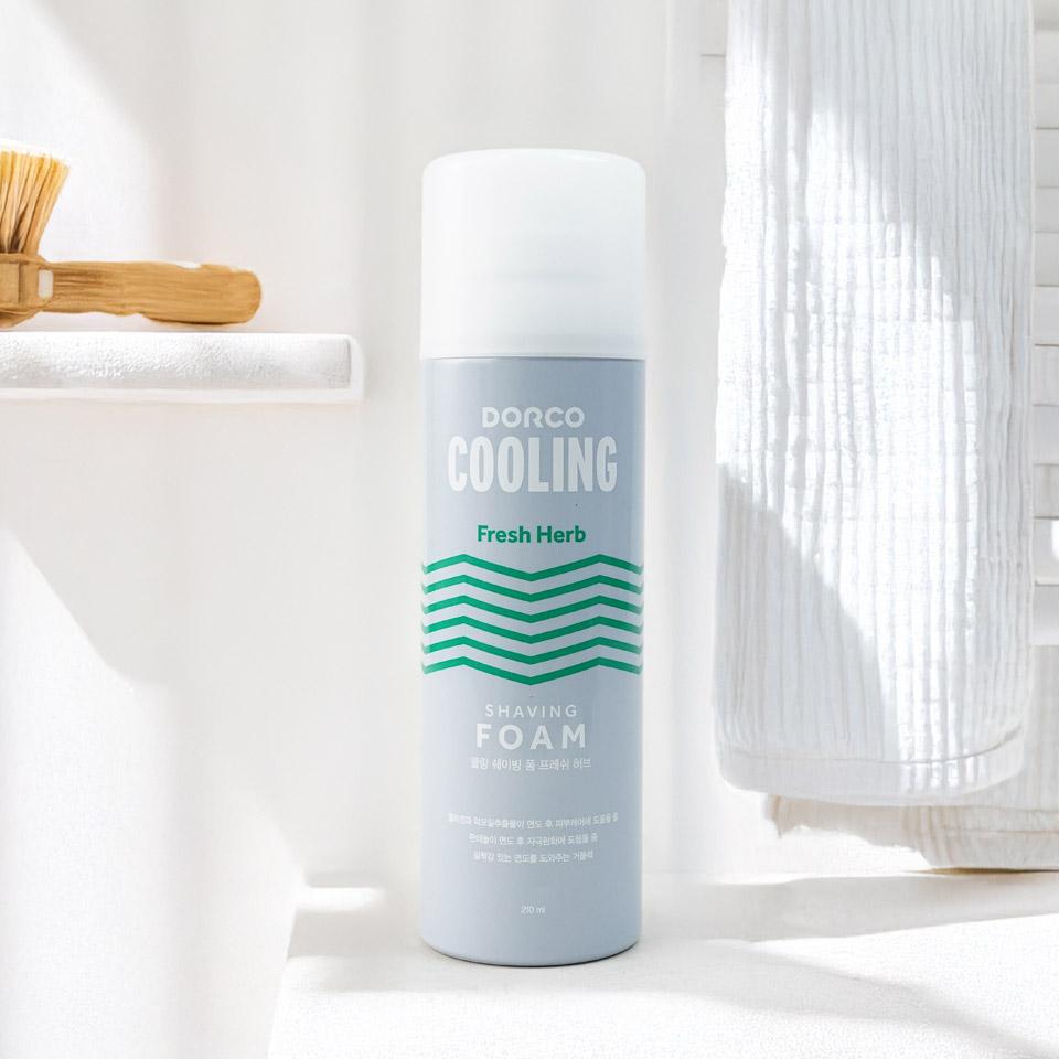 메가마트 도루코 쿨링 쉐이빙폼(프레쉬허브) 210ml - 상품 이미지