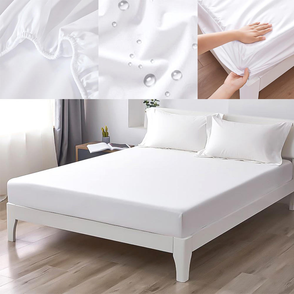 매트리스 방수 커버 이중 원단 밴딩 통기성 흡습 덮개