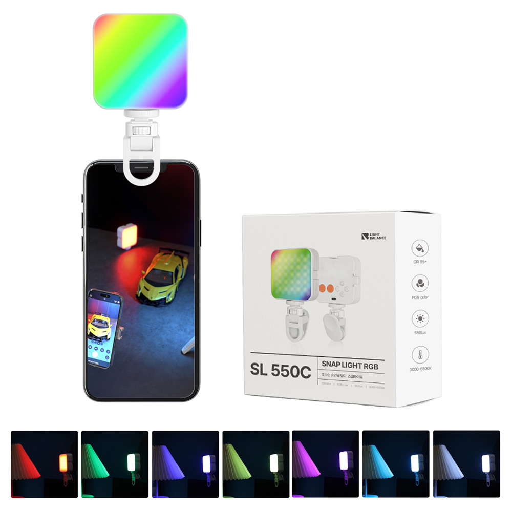 라이트밸런스 SL-550c 미니 촬영 조명 유튜브 방송용 방송 영상 조명