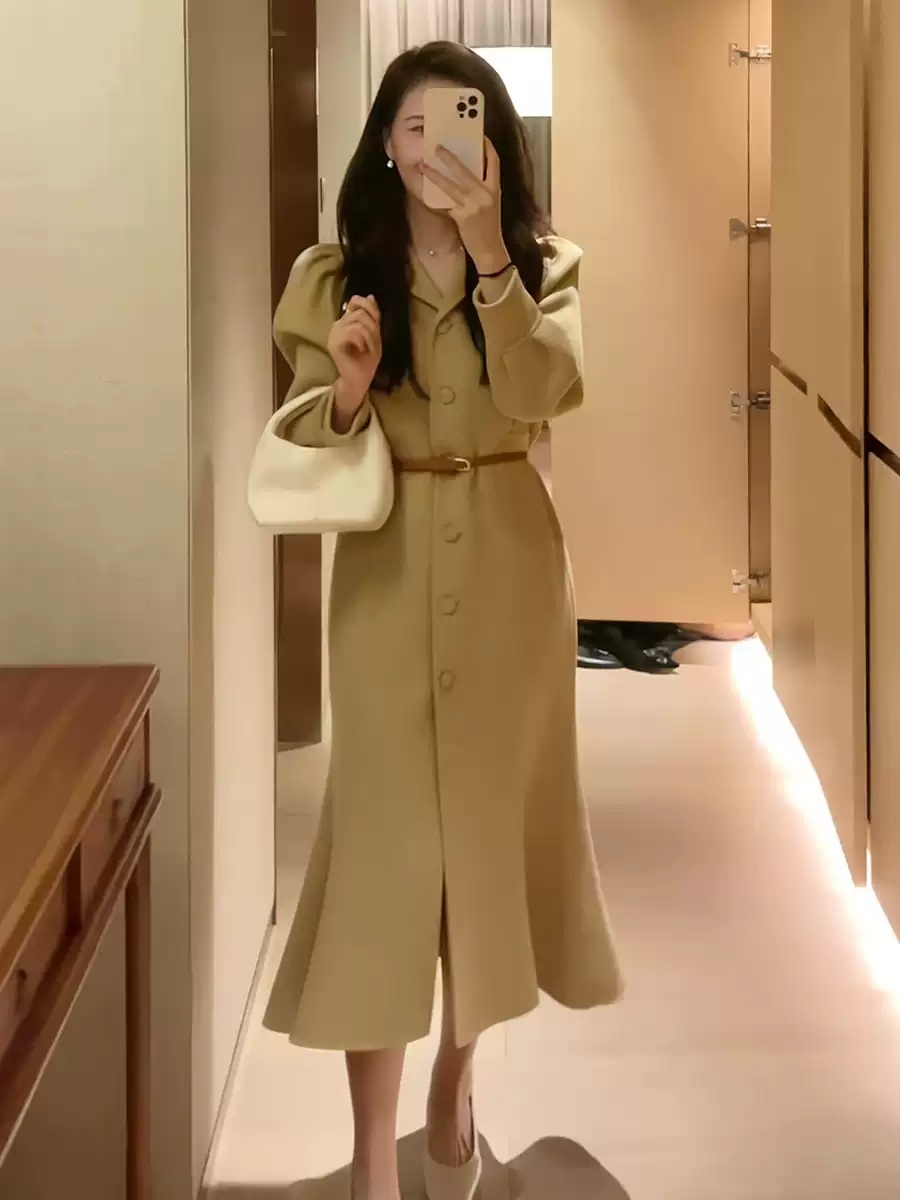 신데렐라 게임 22화 박리원 코트 롱 윤세영 피쉬테일 H라인 의상 옷 패션 - 상세 이미지 5
