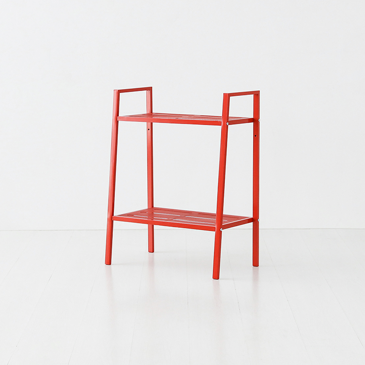 레이터 선반 600 넓은 600x350x785mm, 2단, 레드 9282.4022 - 상품 이미지