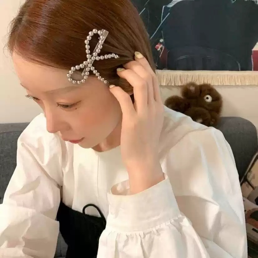 나는솔로 182화 송해나 리본핀 헤어핀 액세서리 실버 의상 옷 패션 - 상세 이미지 5