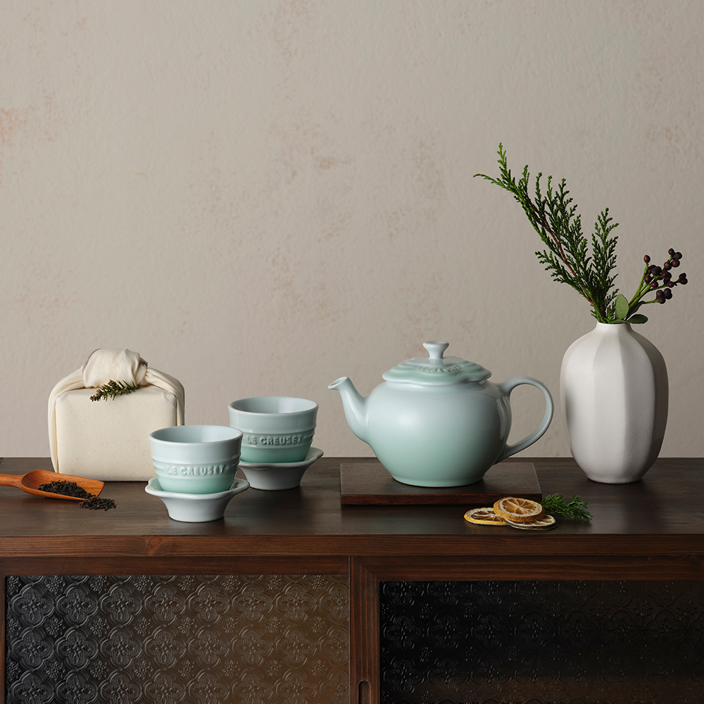 (르크루제) [단독] 플라워 티팟세트 (색상선택)