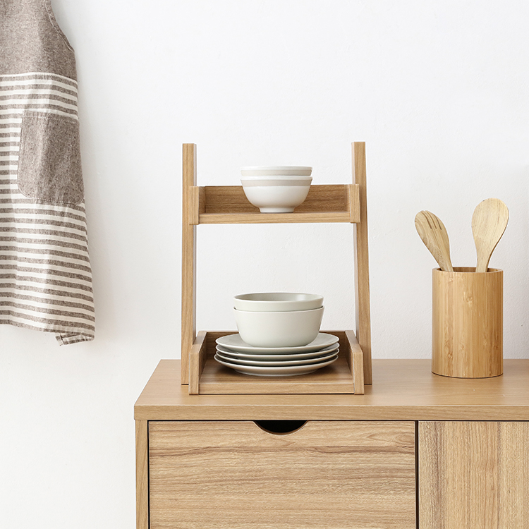 폴라보 미니수납선반 2단 RKM3830 300x250x380mm, 2단, 캄포어베니어 7403.2893 - 상세 이미지 3