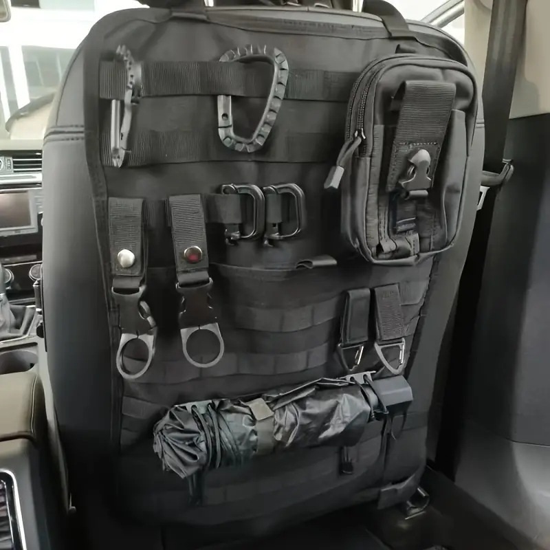Molle 대용량 자동차 뒷좌석 멀티포켓 보관 거치대 소켓 - 상세 이미지 2