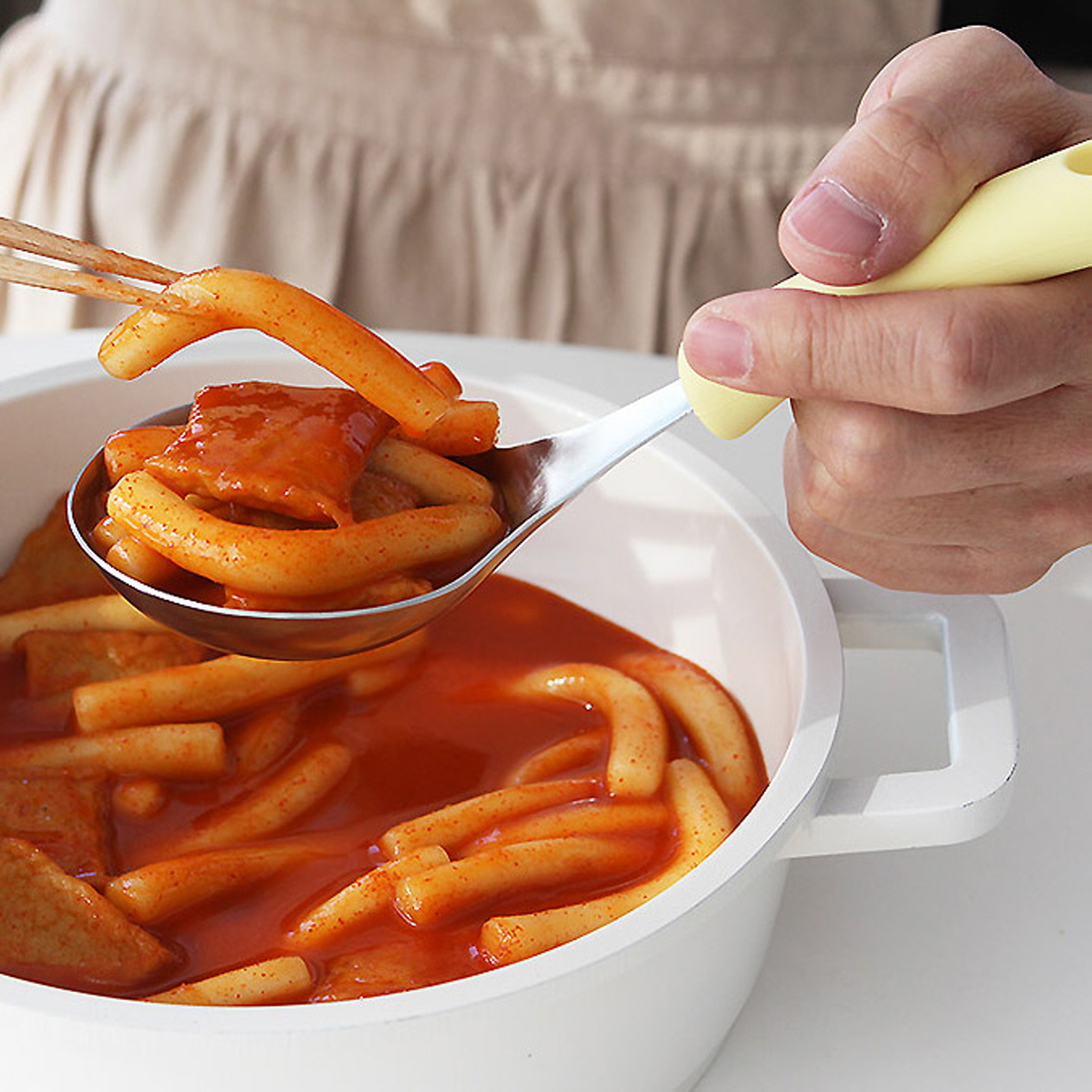 미니국자 앞접시 국자 마라탕 카레 오뎅국물 먹방 나눔 서빙스푼 - 상세 이미지 4