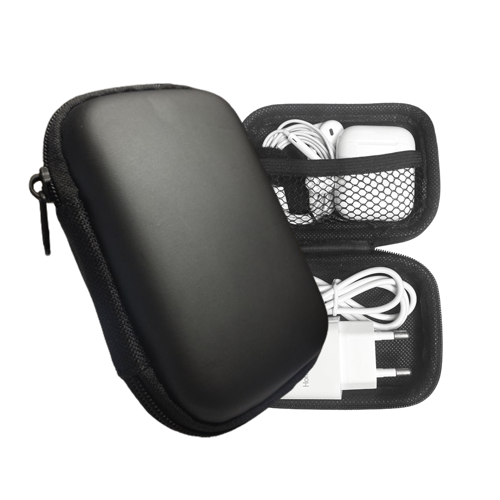 유선 이어폰 케이스 휴대용 다용도 범용 파우치 선정리 줄이어폰 충전기 보관함 생활방수 제품 이미지