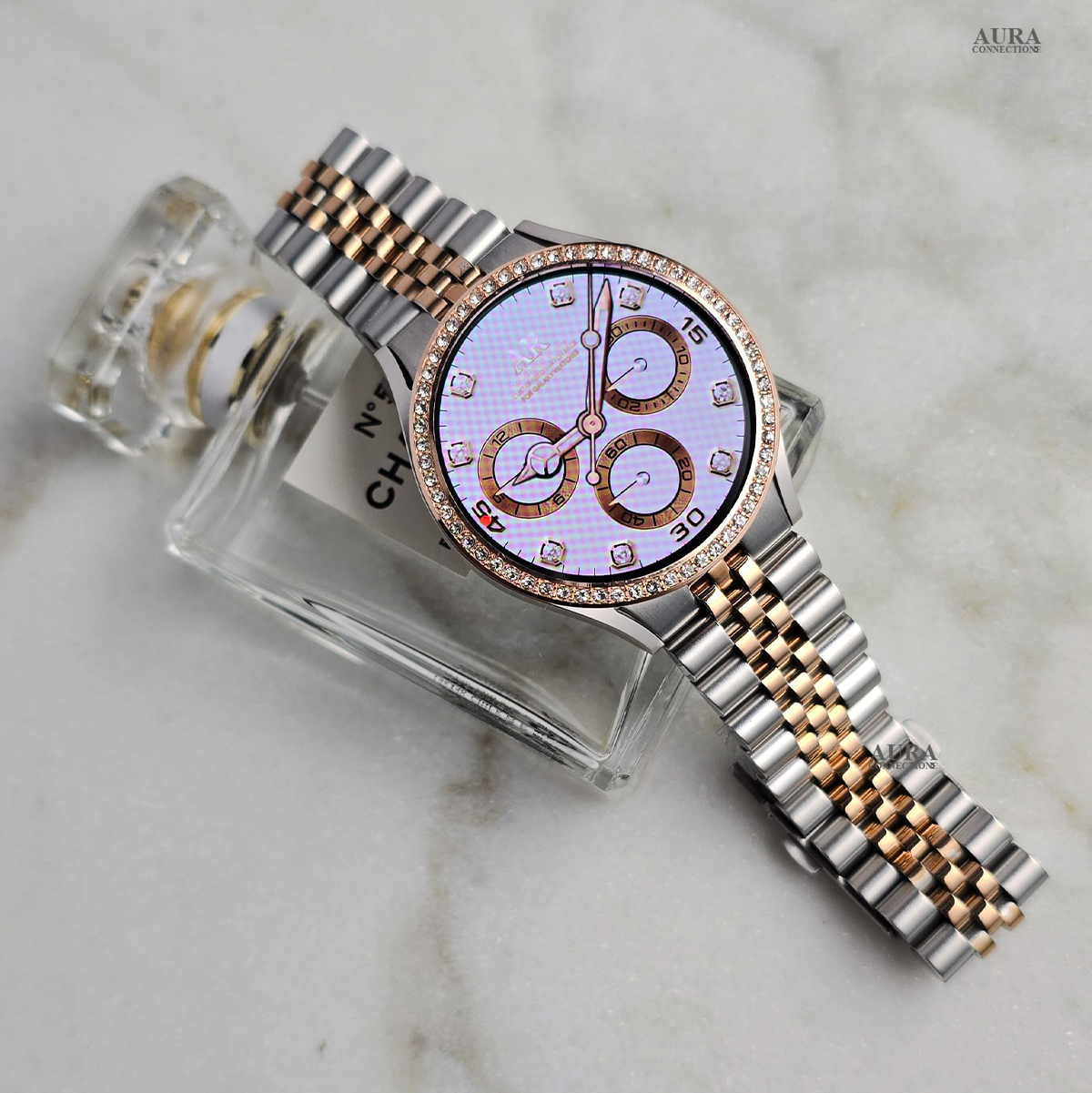 갤럭시워치7 커스텀 메탈스트랩 큐빅 베젤링 갤럭시워치 6 5 4 클래식 40 44mm 호환