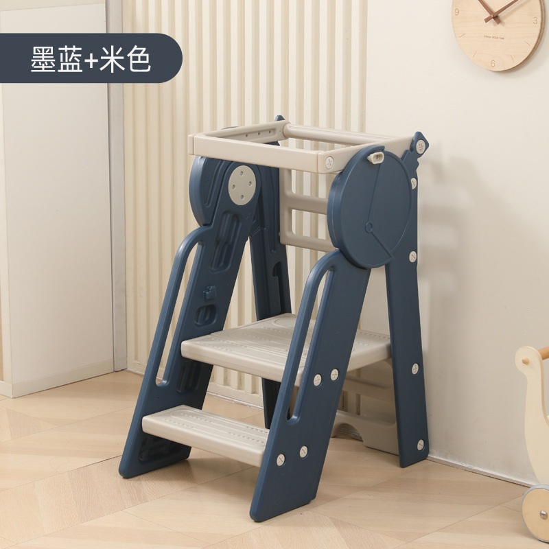 세면대 계단 학습 타워 아기 세면대 단계 의자 접이식 등산 발판 난간 A 63x51x81 이미지 6