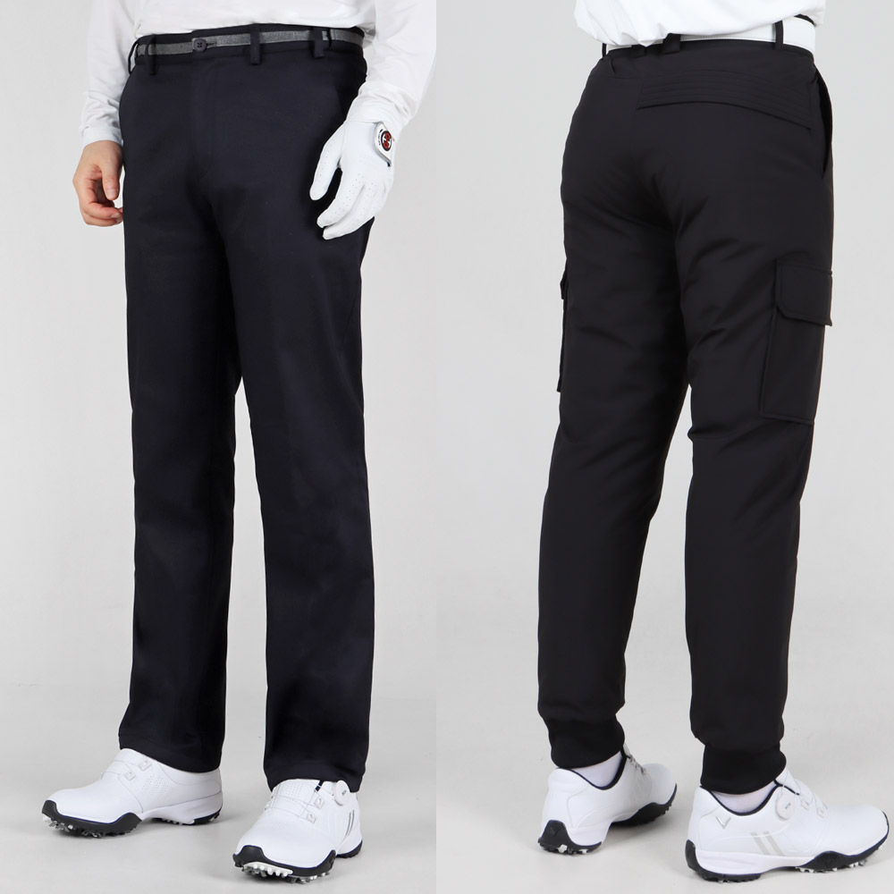 마스터베어 허리밴딩 남성 기모 패딩 겨울 골프바지