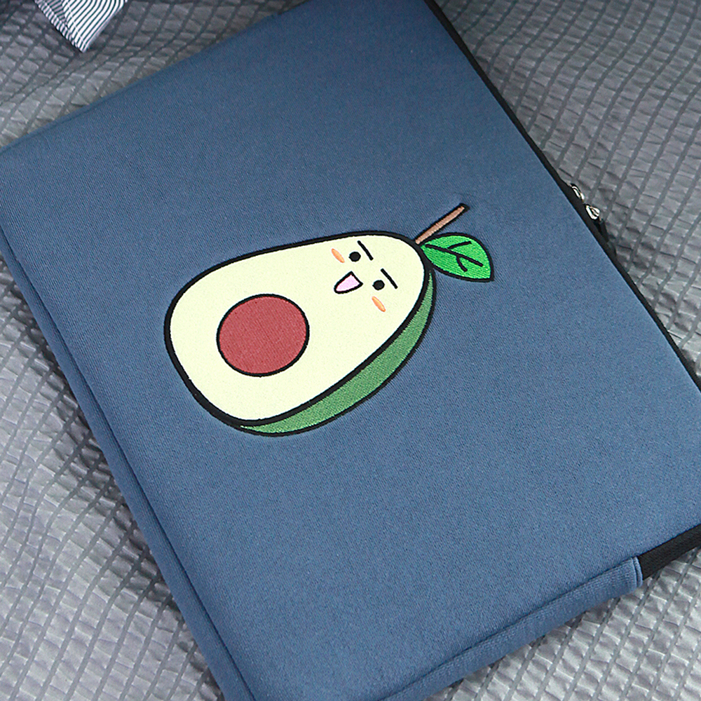 아보씨 노트북파우치 가방 맥북에어 LG그램 삼성 아보카도 캐릭터 33cm 35cm(13인치 14인치) - 상세 이미지 5
