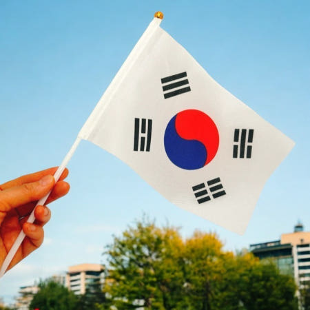 미니사이즈 태극기 행사 학교 경축일 올림픽 응원도구