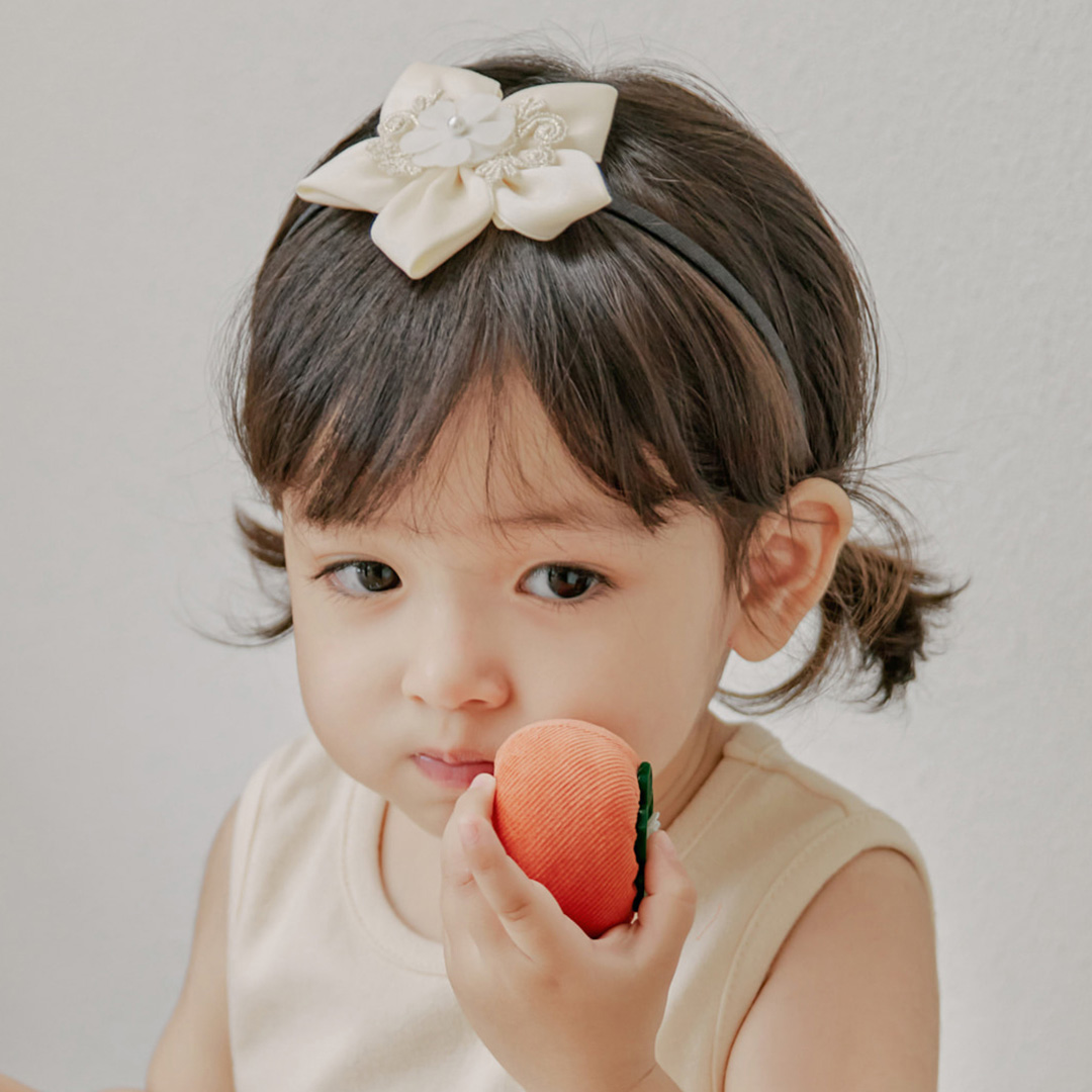 여아 유아 한복 리본 배씨 머리띠 - 상세 이미지 5