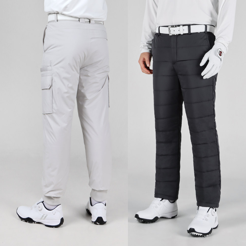 마스터베어 허리밴딩 남성 기모 패딩 겨울 골프바지