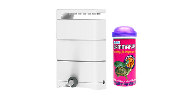 [초록끈] 아마존 거북이 저수위 저수면 여과기 amz-xn600+250ml감마루스세트 - 상세 이미지 2