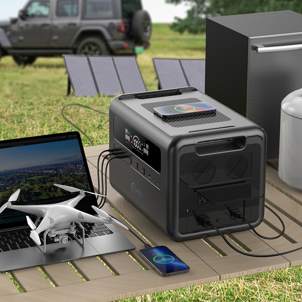 태양열 충전 캠핑 다양도 파워뱅크 2400w Outdoor Portable power station