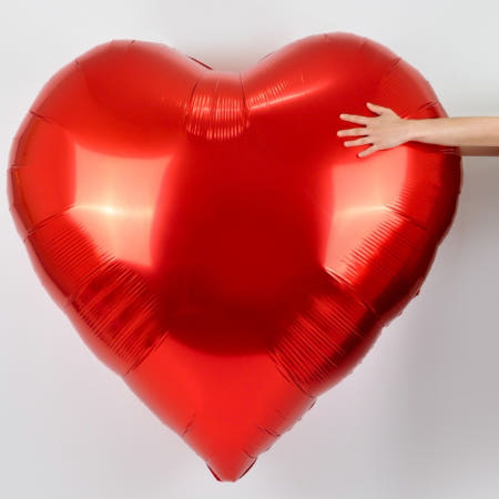 초대형 하트은박풍선(레드)