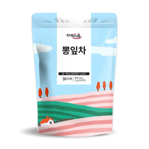 차예마을 국내산 뽕잎차 티백 30개입, 1개 - 상품 이미지