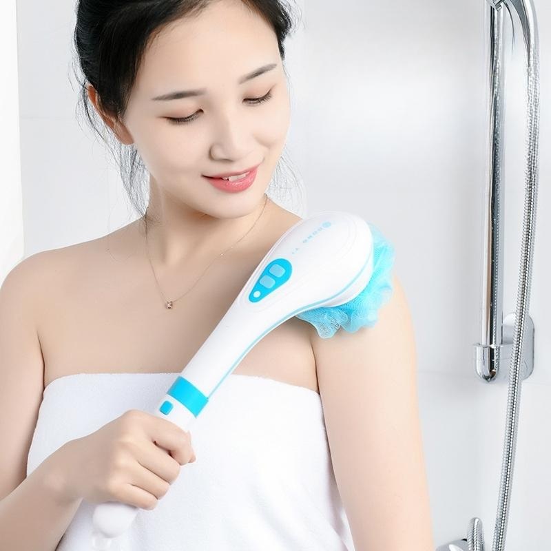 클라우드 전동 샤워브러쉬 핸드 바디브러시 USB충전식 목욕브러시