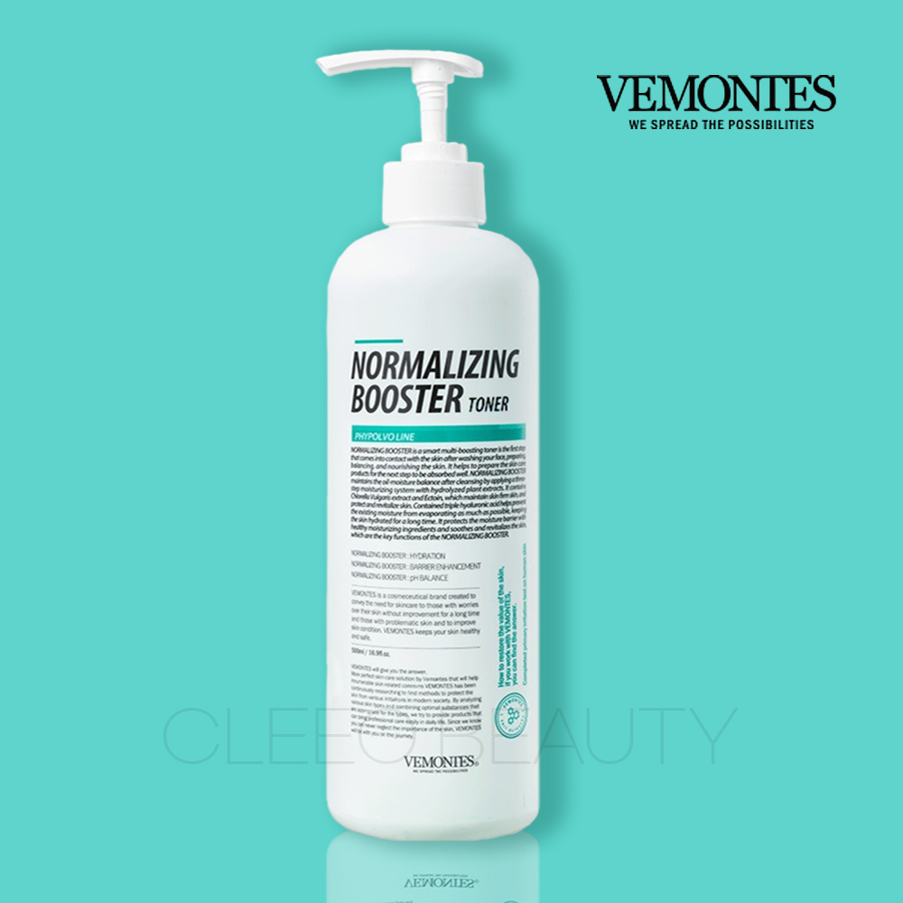 베몽테스 노멀라이징 부스터 500ml 유수분밸런스 히알루론산 액토인 보습토너 - 상품 이미지