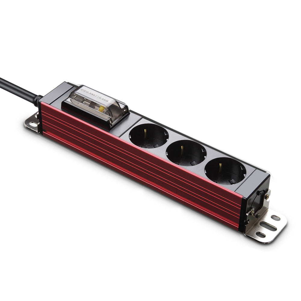 국산 알루미늄 고전력 에어컨 전용 멀티탭 고용량 에어컨용 멀티탭 3구 1.5m, 레드, 1개