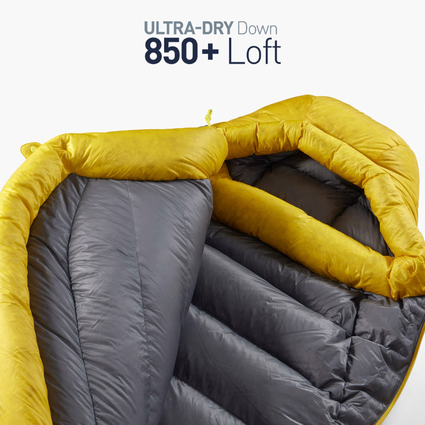 씨투써밋 스파크 -9도 침낭 850필파워 롱, 옐로우