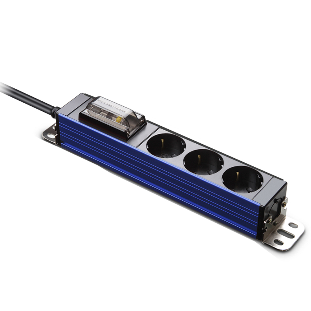 국산 알루미늄 고전력 에어컨 전용 멀티탭 고용량 에어컨용 멀티탭 3구 1.5m, 블루, 1개