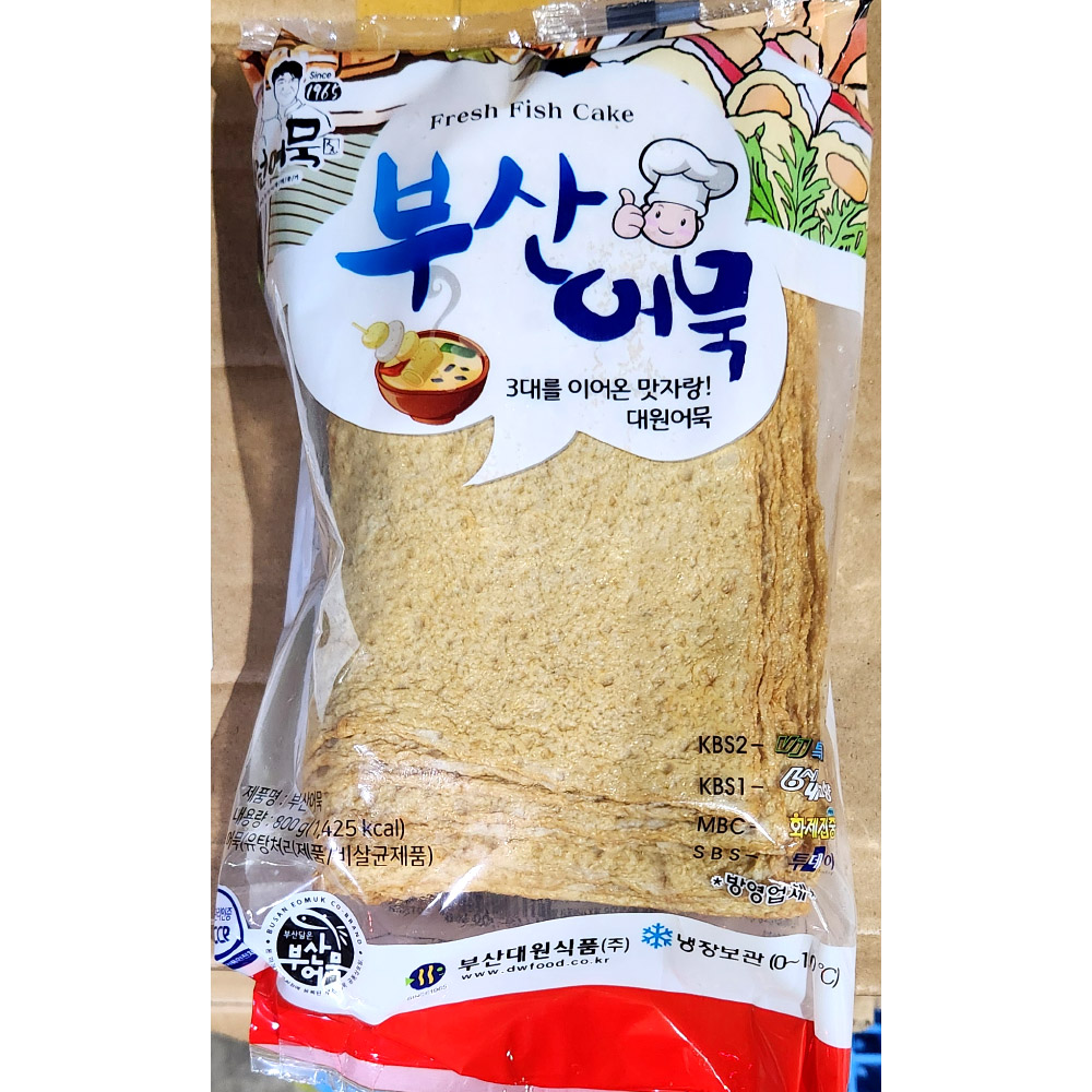 대원 부산 사각어묵 김밥용 반찬용 오뎅꼬치용 800g : T.G Eden
