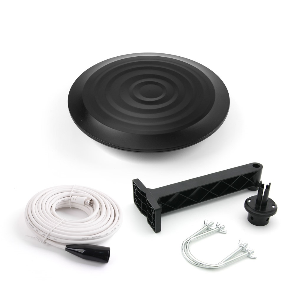 UHF 디지털 TV 안테나 지상파 방송 수신기 실내 실외용 케이블10m포함 쟁반형 UHD GC424B - 상세 이미지 3