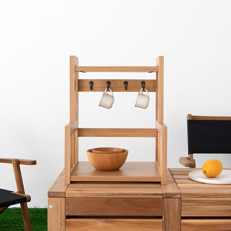 폴라보 미니수납선반 후크형 RKM4535 350X300X450MM, 1단, 캄포어베니어 8080.3543 이미지 6