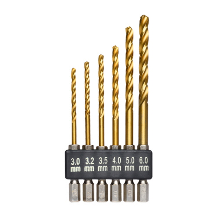 이엑스파워 하이스드릴세트 6pcs M3,3.2,3.5,4,5,6mm EHH-06S - 상품 이미지