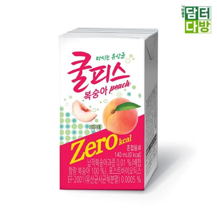 동원 쿨피스팩 제로 복숭아 140ml x 48개 : 오티마트