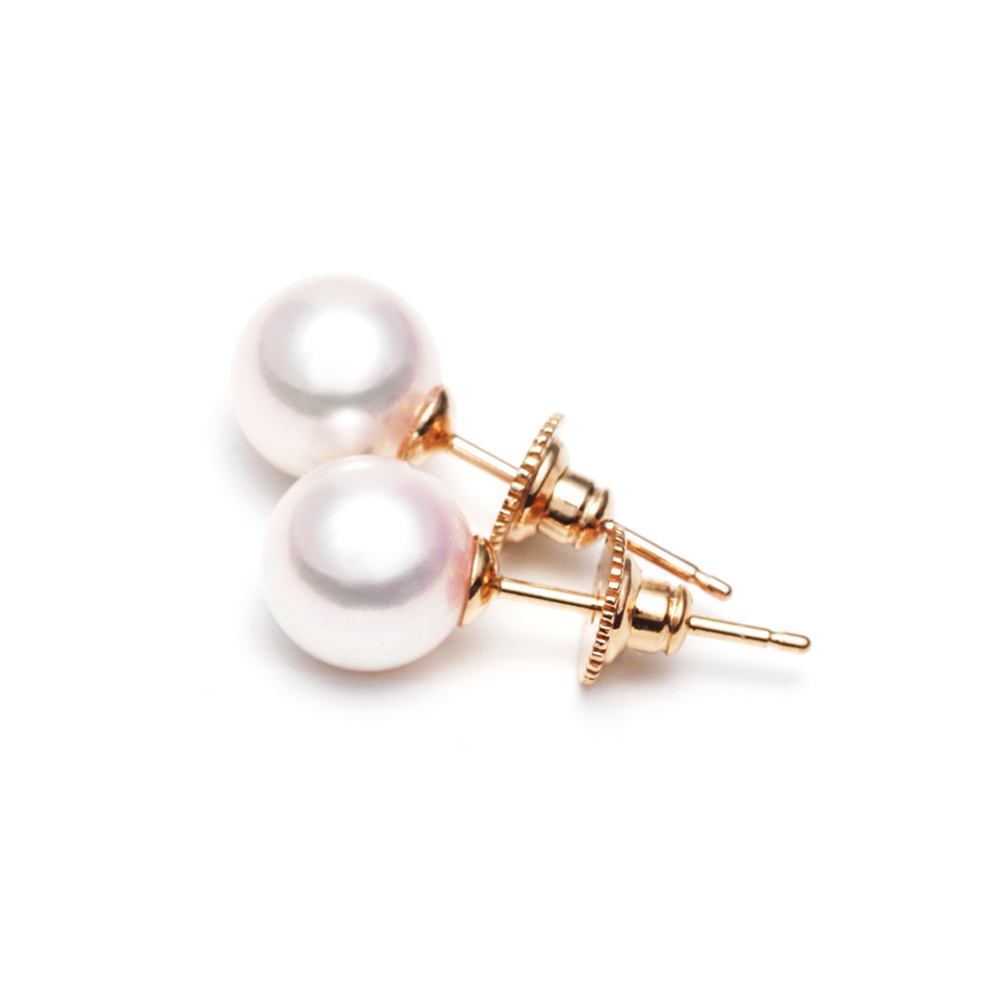 에비뉴다이아몬드 하나다마 6MM 7MM 아코야 해수 진주귀걸이 AAAAA+