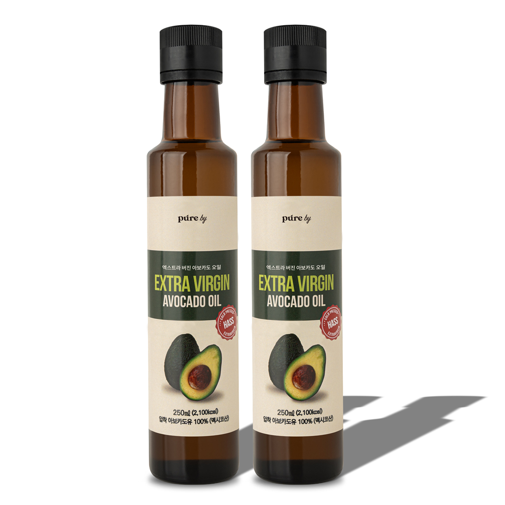 선물세트 100%엑스트라버진 아보카도오일 저온압착 아보카도유 250ml x 2병 - 상세 이미지 4