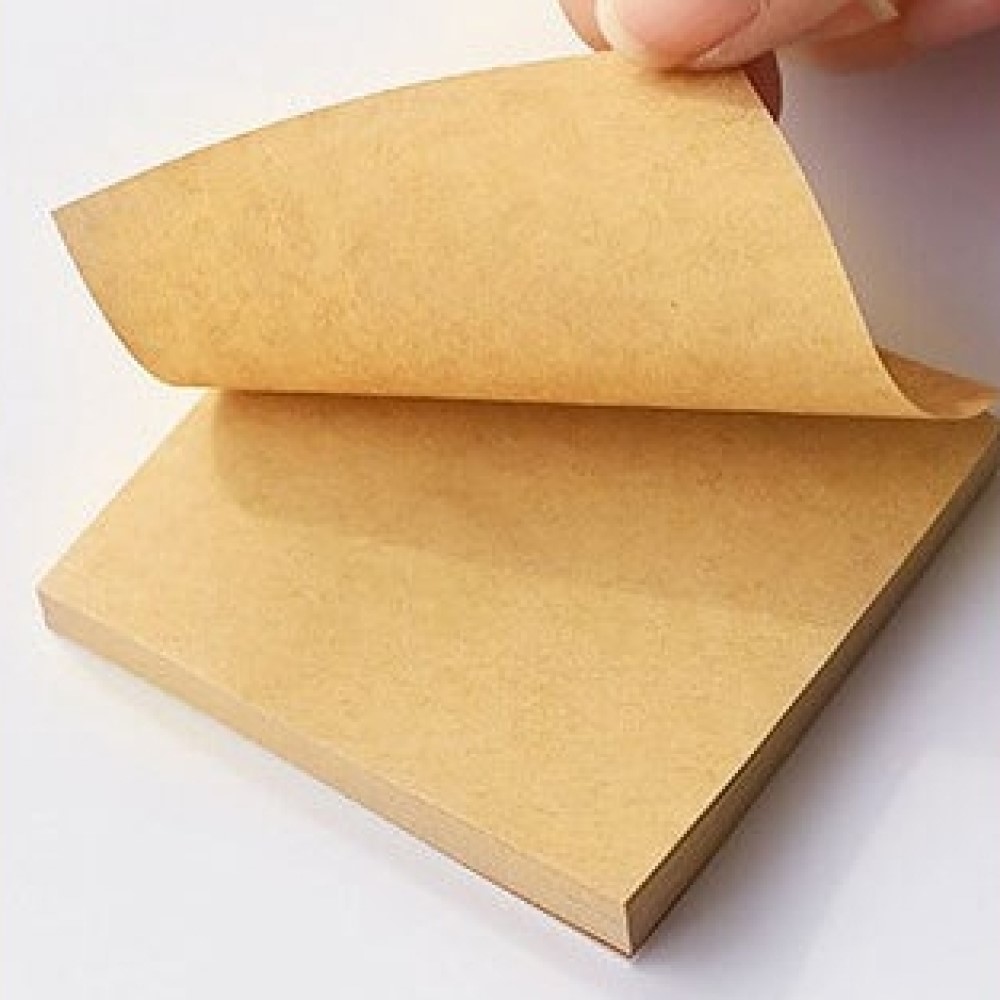 무선 크라프트 접착 메모지 80매입 떡메모지 학교 사무실 떡메 떡매 - 메인 이미지
